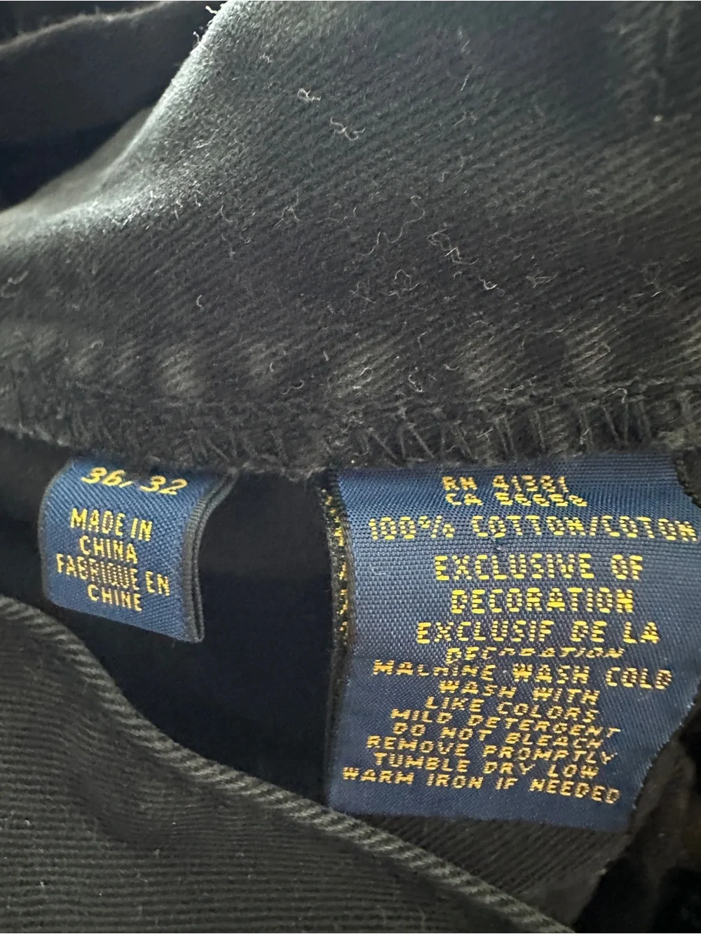 Polo by Ralph Lauren Men's Straight Black Jeans